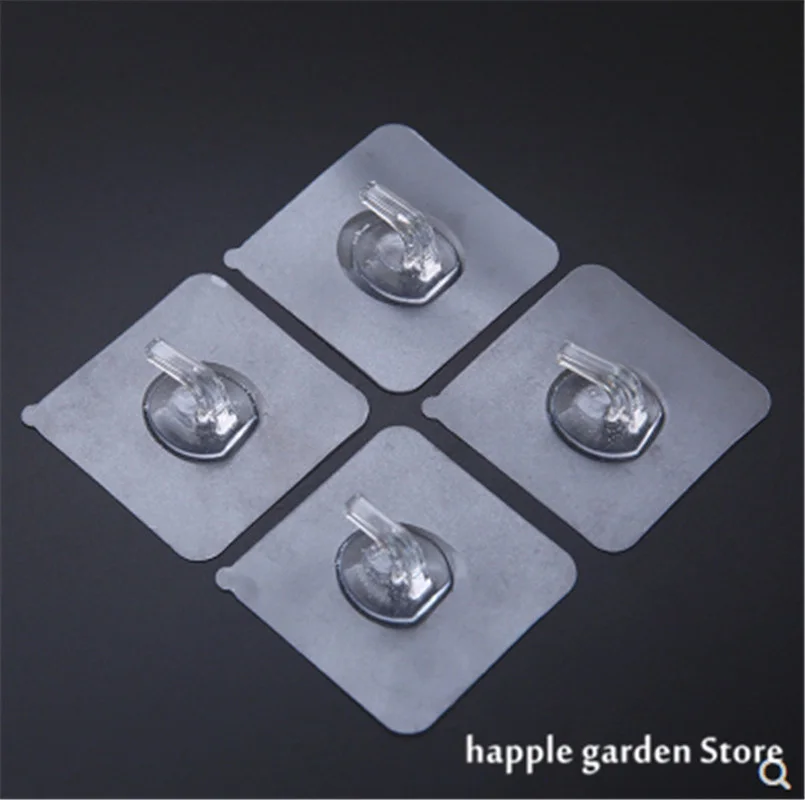 1PCS Super Glue Hook Transparent Strong Self Adhesive Key Towel Door Wall Hanger For Hanging Kitchen Bathroom Accessories | Дом и сад