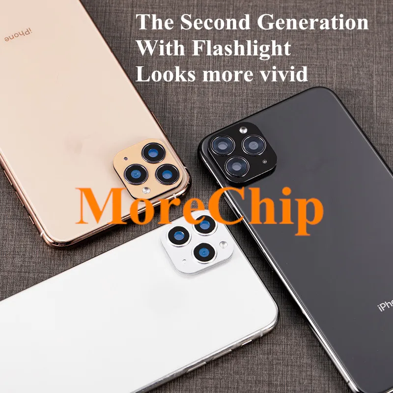 Камера объектив секунд изменение для iPhone 11 защитное кольцо Крышка для iPhone X XS MAX изменение Камера защитный Стикеры из металлического сплава