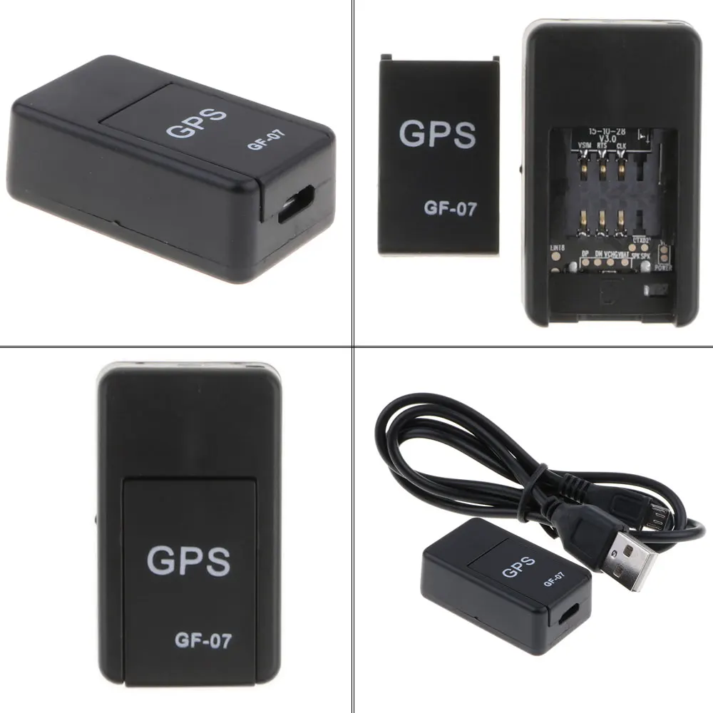 Mini GPS Tracker Car GPS Locator Anti-theft Tracker Real Time Car Gps Tracker Anti-Lost Recording Tracking Device Voice Control