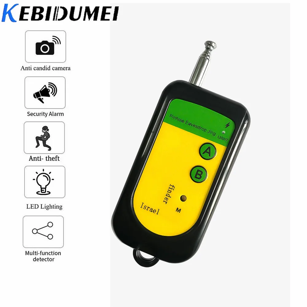 Kebidumei беспроводной сигнал Rf отслеживающий детектор мини камера Finder сенсор 100-2400 МГц Gsm сигнализация устройство радиочастотная проверка