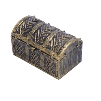 

10 Pcs Pirate Treasure Chest Creative Decorative Practical Treasure Holder Toy Chest Jewelry Box for Banquet