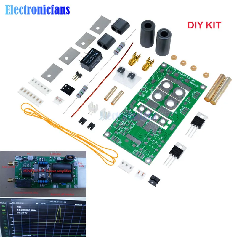 Diymore 70 Вт SSB Линейный Усилитель Мощности HF Модуль платы для FT 817 KX3 Ham Радио 13 8 V DIY