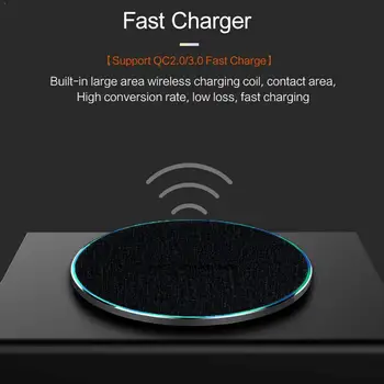 

10W Quick Charge USB C Qi Wireless Charger For iPhone 10W Pad Samsung Fast Xiaomi 8 Max Charging Pro Mi S9 XR XS S10 X 11 E4H3