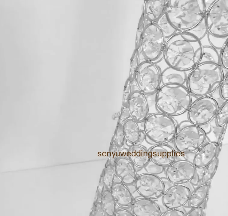 12pcs) column crystal wedding pillar flower stand walkway stand wedding decoration& event party centerpiece senyu01335