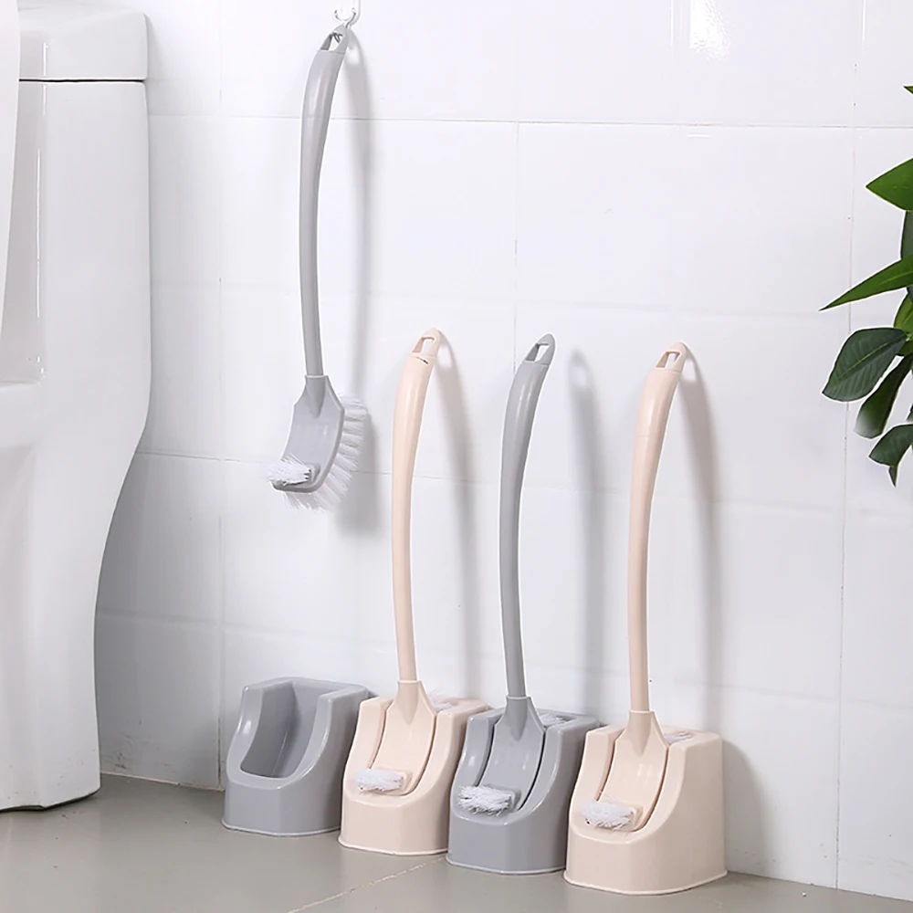 Toilet Brush Cleaner Lovely Bathroom Set Washroom Accessories Plastic Bath Cleaning Tool