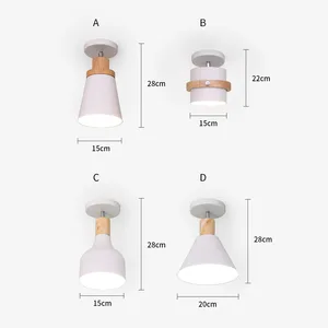Image 5 - תקרת אורות נורדי קישוט בית תקרת מנורת לופט דקור סלון אורות מודרני מנורת חדר שינה מטבח אור גופי led