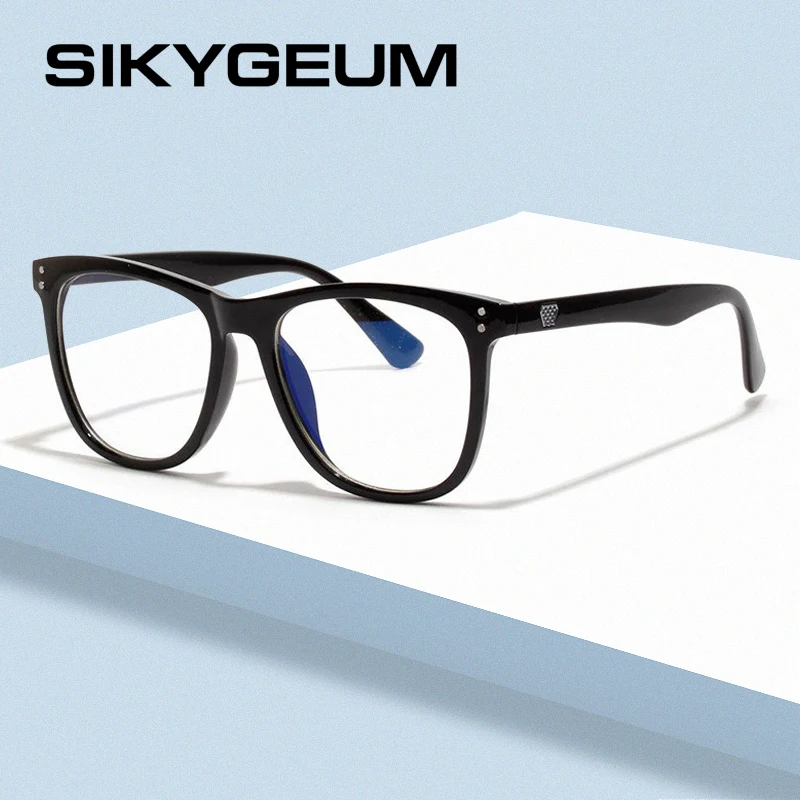 Sikygum, синий светильник, очки для женщин, UV400, Ретро стиль, квадратная оправа, прозрачные линзы, очки для компьютера, очки gafas de sol