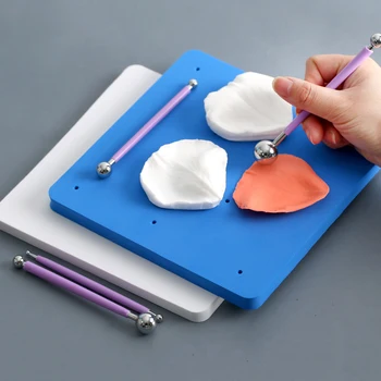 

Fondant Cake Foam Pad Sponge Gum Paste Decor Sugarcraft Flower Modelling Mat Baking Decoration Color Random
