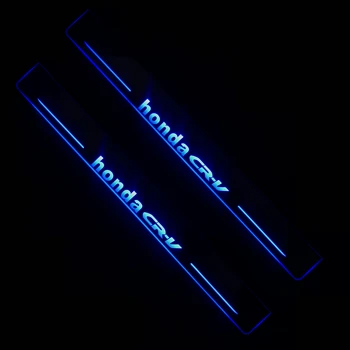 

LYQ led moving door scuff for Honda CR-V dynamic door sill plate welcome lamp lining overlay Flow/fixed light