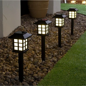 

6 pcs/lot Outdoor Sensor Solar Light Waterproof LED Solar Garden Light Lawn Lamp Landscape Night Lamp Pathway Patio Driveway Yar