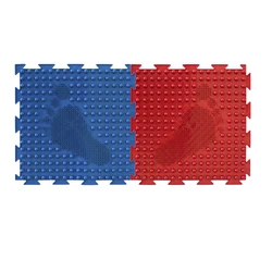 Puzzle de tapis de sol doux pour enfants, Massage orthopédique pliant éducatif pour bébés (2 pièces) 
