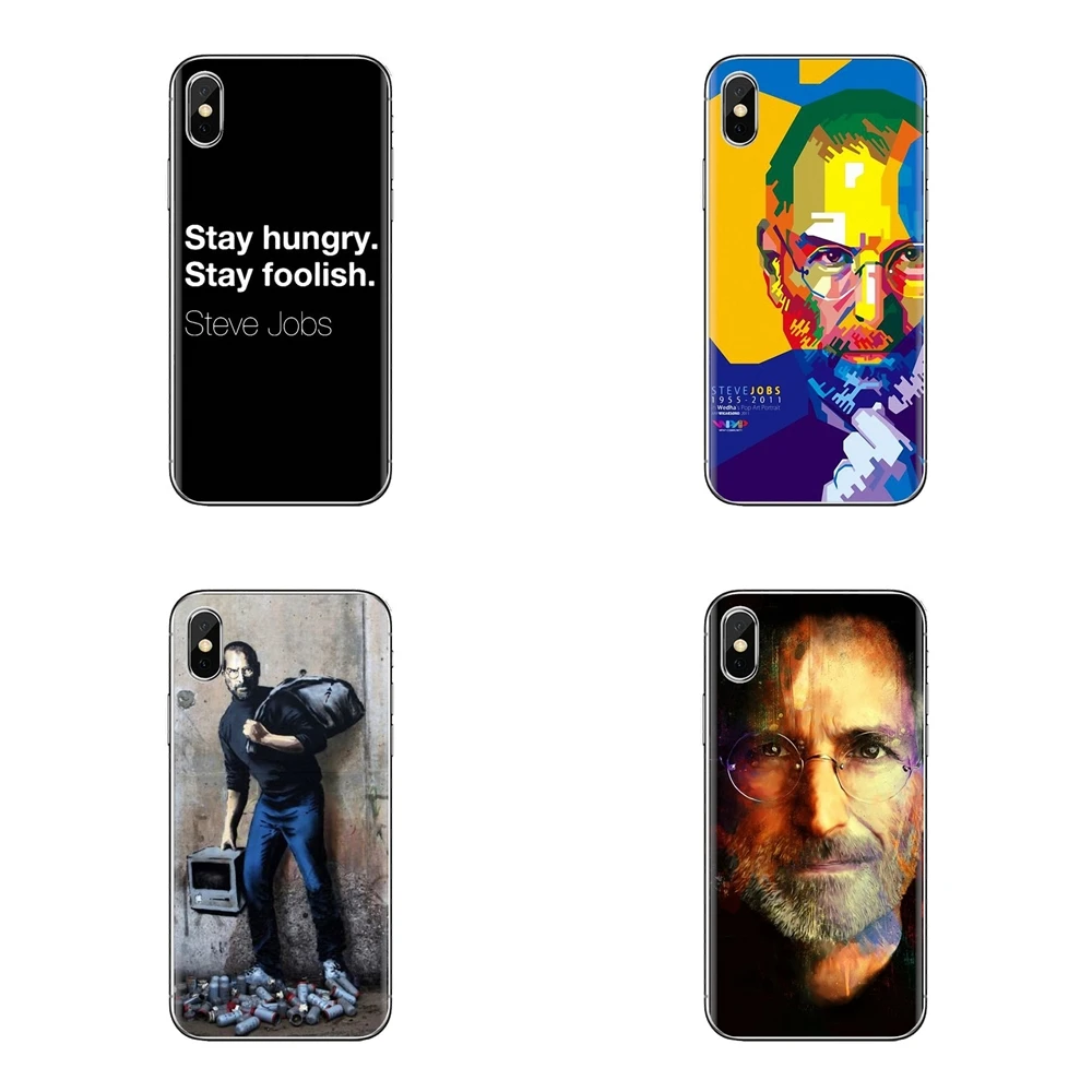 For iPhone XS Max XR X 4 4S 5 5S 5C SE 6 6S 7 8 Plus Samsung Galaxy J1 J3 J5 J7 A3 A5 Steve Jobs Great World company Phone Cases |