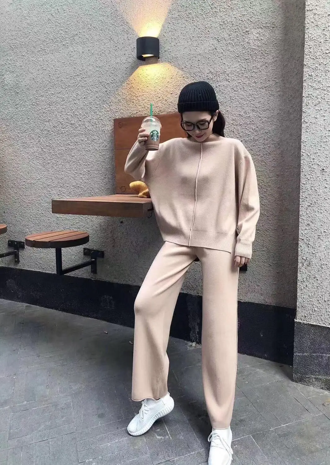 2019 женский шерстяной вязаный костюм теплый весенне осенний пуловер свитер и