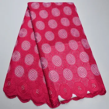 

Swiss Voile Lace In Switzerland Red African Cotton Lace Fabric 2020 High Quality Lace Embroidered Nigerian Lace For Wedding FV-9