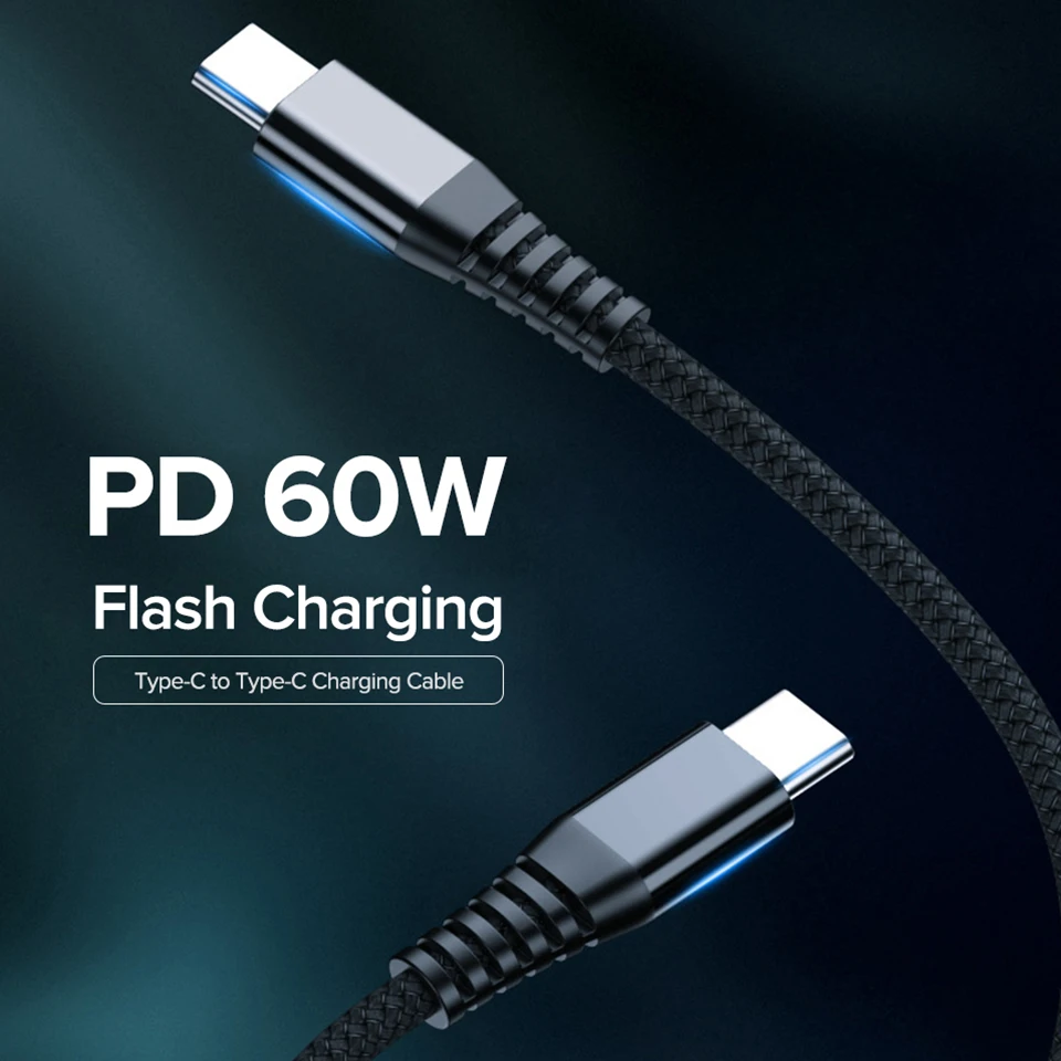 Кабель Venroii type-C-USB C для samsung S10 S9 S8 Note Xiaomi Mi 9 8 60 Вт PD Quick Charge 4,0 USBC huawei быстрое зарядное устройство