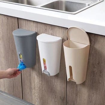 

Essential Home Garbage Bags Storage Rack Box Storage Holder Cupboard Door Case Kitchen Bedroom Bathroom Garbage Bag Organizer