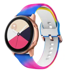 Women's Vibrant Sport Silicone Watch Strap - Colorful Printed Design for 22mm watchband (20 Tie Dye)