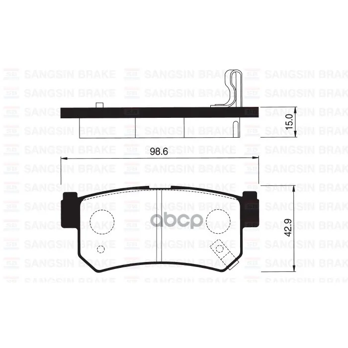 Колодки Тормозные Дисковые Sangsin Brake Sp1151 Sangsin brake арт. SP1151