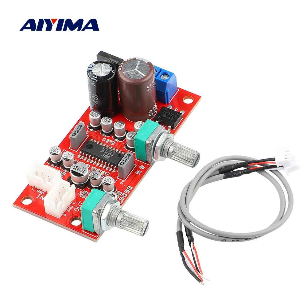 

AIYIMA BA3884 Tone Amplifier Preamplifier Board BBE Sound Effect Exciter Improve Treble Bass Volume Control