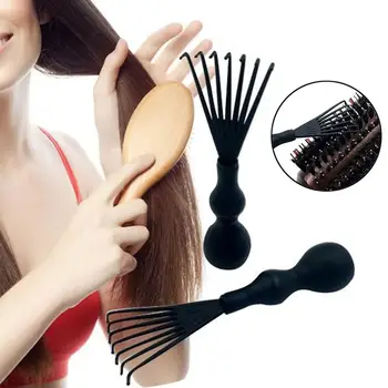 

New Hair Brush Comb Cleaner Household Cleaning Dirt Remover Anti Skid Embedded Tool Plastic Cleaning Removable Handle Cleaner