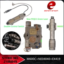 Элемент M600C светодиодный светильник PEQ15 зеленый и увеличенный блок переключателя давления аксессуар комплект(EX072+ EX419+ NE04040