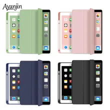 Чехол для планшета для iPad 10,2 Чехол-книжка для Apple iPad 7 7th Gen 10," A2200 A2198 A2197 защитный чехол с держателем для ручки