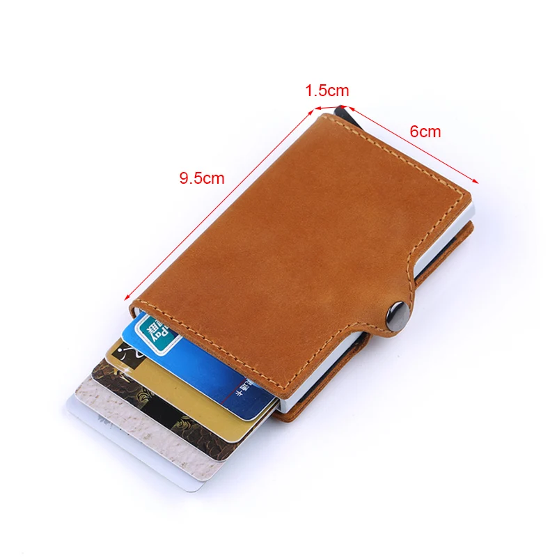 Анти Rfid бизнес банк держатель для карт тонкий id кредитный алюминиевый