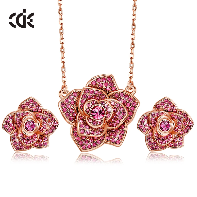 Комплект из колье и серёг с кристаллами Swarovski|Ювелирные наборы| |