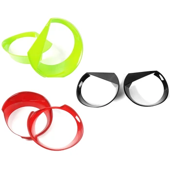 

Front Light Headlight Angry Bird Style Bezels Trim Cover for Jeep Renegade 2015 2016 2017 2018 (Pack Of 2)