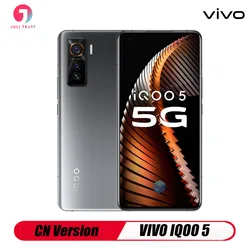 CN версия VIVO IQOO 5 5G Смартфон Android Snapdragon 865 отпечатков пальцев тройной Камера Тип Type-C для быстрой зарядки 55 Вт KPL игровая