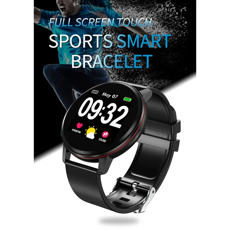Smart Watch With 1.22 inch Screen Waterproof Fitness Bracelet Activity Track Sport Monitor Smartwatch Smart Band