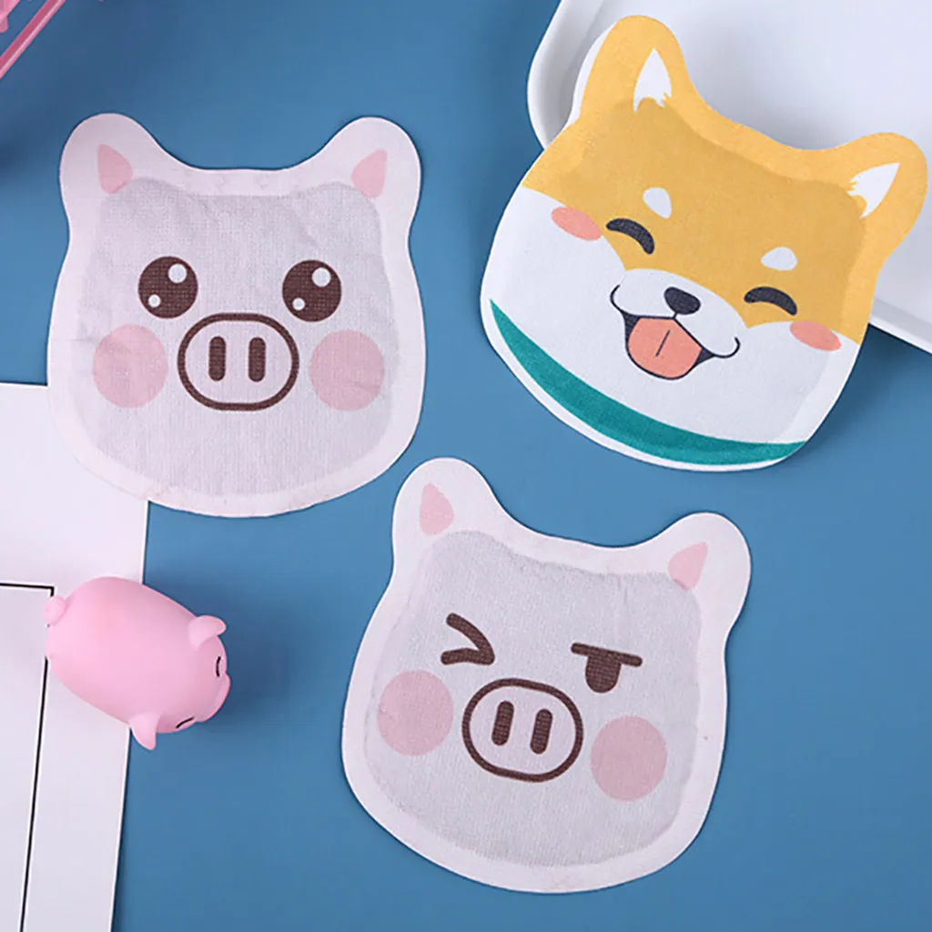 10pcs Cute Body Warmer Stick Lasting Heat Patch Body Warmer Stick Keep Hand Leg Foot Warm Paste Pads For Women@28