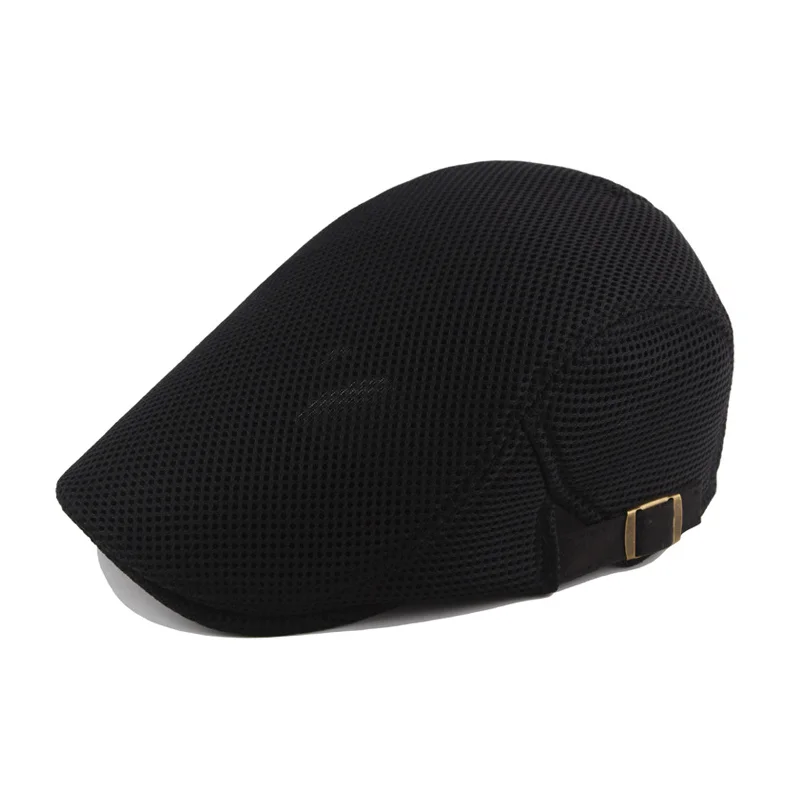 

New summer mesh Beret Cap cap golf driving sun flat hat fashion men's pure cotton Beret leisure pointed hat sun hat corolla hat