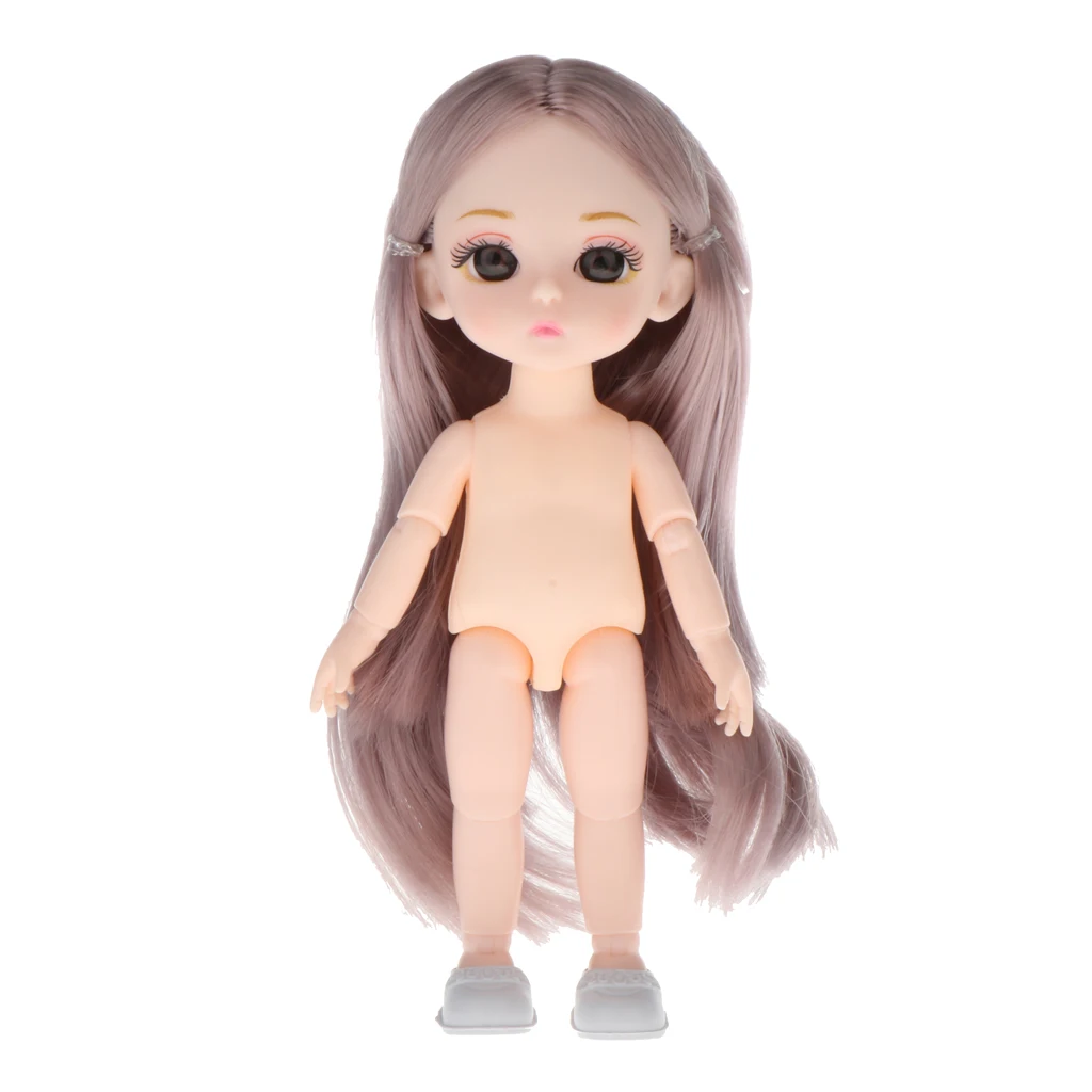 16cm 13 Moveable Jointed Dolls Mini BJD Baby Girl Body Fashion Dolls Toy with Shoes For Girls Gift