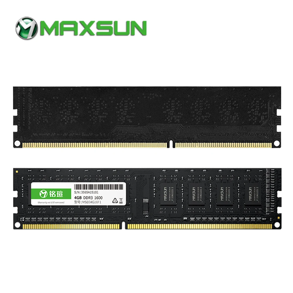 

MAXSUN ram ddr3 4gb 8gb 1600MHz 11-11-11-28 Lifetime warranty 1.5V 240pin Single memoria ram ddr 3 desktop dimm for intel AMD PC