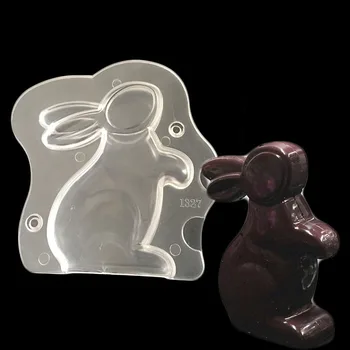 

DIY Bakery Vertical Body 3D Rabbit Chocolate Mold Fondant Modeling Cake Decoration Clay Plastic Mould