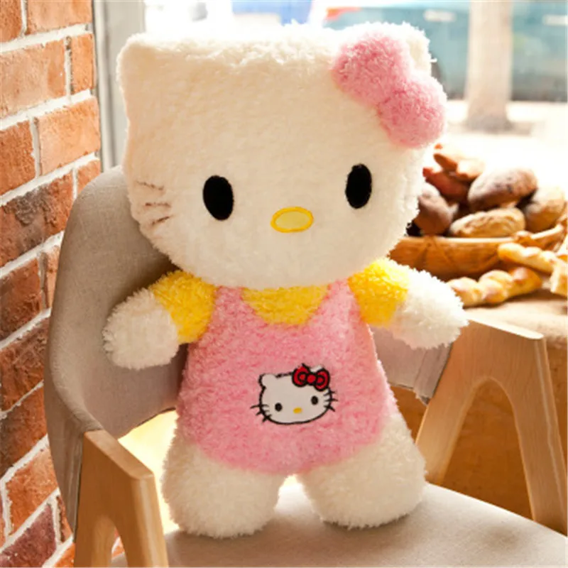30-60 см Kawaii стоячие коты мягкие Мультяшные аниме плюшевые игрушки милые куклы для малышей, милая Подушка для детей, подарки для детей