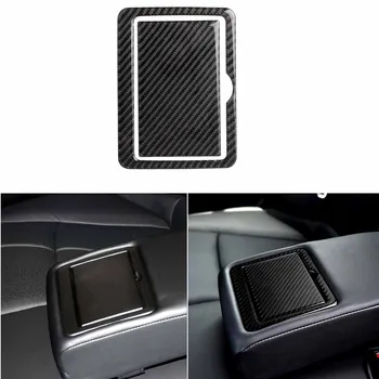 

Carbon Fiber Rear Seat Cup Holder Panel Cover Sticker For Infiniti Q50 Q60 14-19