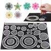 Funny Interlocking Gears Wheels Spirograph Drawing Toys Set Creative Educational Toy for Children Painting Drawing Accessories 1