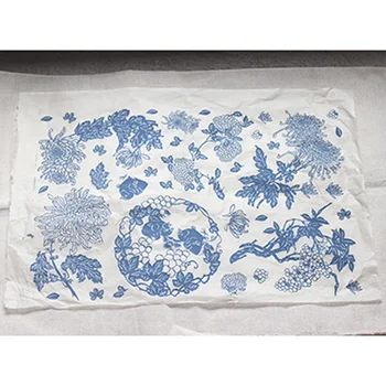 

Under-glaze Color Blue And White Decals DIY Handcraft Transfer Paper Pottery Colors Figure Flower Paper