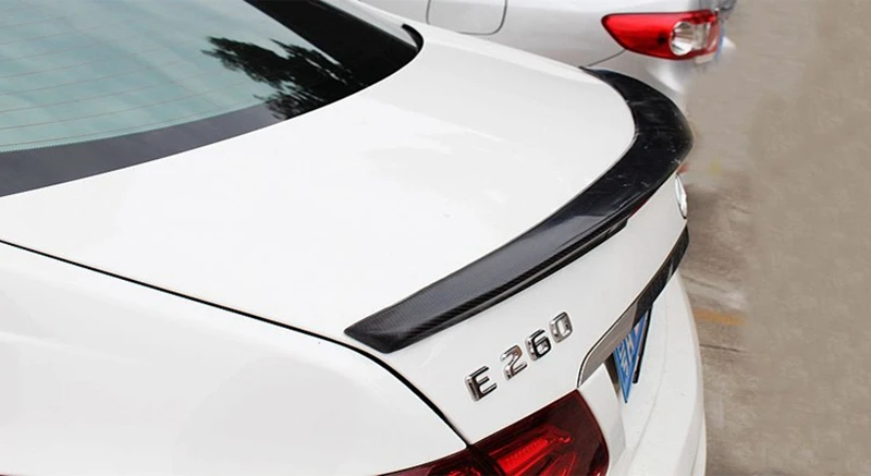 Для Mercedes-Benz W207 C207 E 2-купе E250 E350 интерактивного компакт-диска E500 E550 2010 2011 2012 2013 углеродного волокна задний спойлер