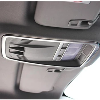 

Car Accessories 2016 2017 2018 Car Front Reading Lampshade Panel Cover Trim Stainless Steel Styling for Chevrolet Cruze