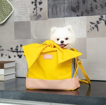 

Pet Bag Shoulder Bag Pet Carries Cute Bowknot Sweet for Pomeranian Teacup Dog Poodles Papillon Dog Travel Bag Dog Cat Bag