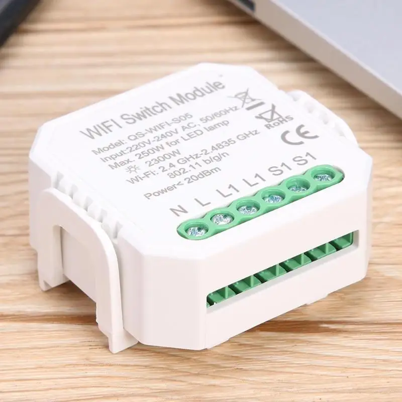 Умный WiFi умный модуль переключения DIY модуль автоматизации для Alexa Google Assistant Голосовое управление