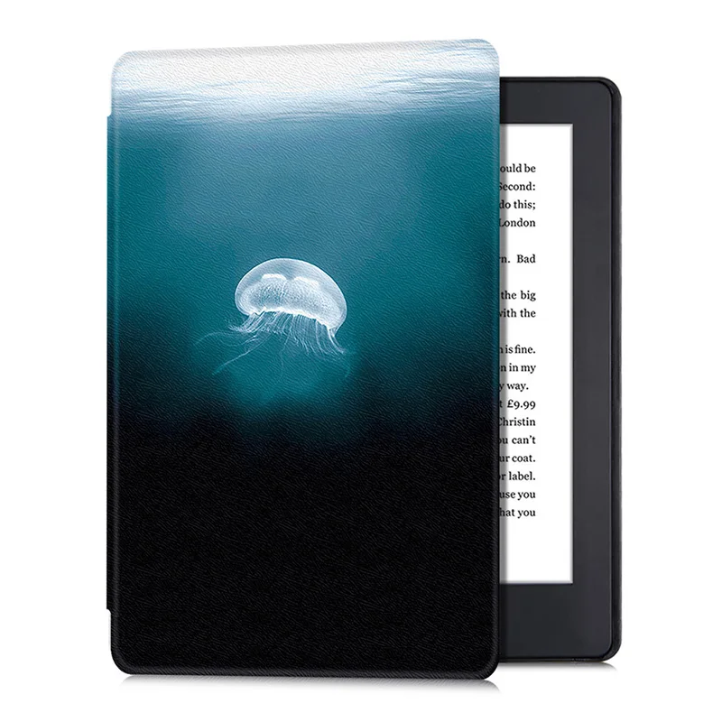 BOZHUORUI чехол для 6," Kobo Aura H2O Edition 2 электронные книги ридер-Модный Цветной Магнитный смарт-чехол с автоматическим выключением/пробуждением - Цвет: Jellyfish