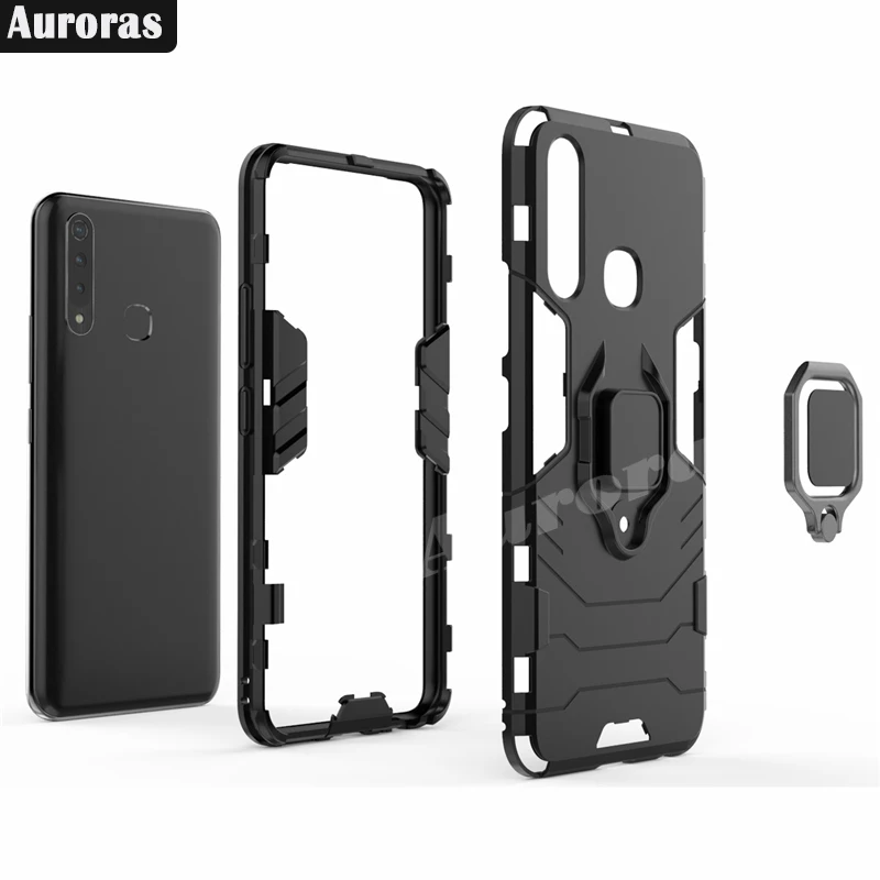 Auroras противоударный защитный чехол для vivo y19, чехол с магнитным кольцом на палец для vivo y19, чехол