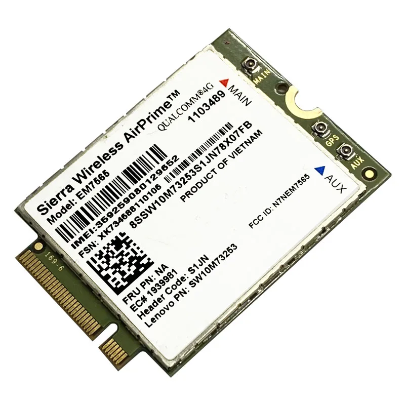 Sierra-módulo Pro Lte Avançado sem Fio Em7565 Cat 12 Conectividade Global com Fallback 3g para Thinkpad Carbono x1 6th Laptop - Imagem 6