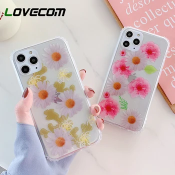

LOVECOM Colorful Flower Shockproof Phone Case For iPhone 11 Pro Max XR XS Max 7 8 Plus X Soft IMD Clear Back Cover Coque Gifts