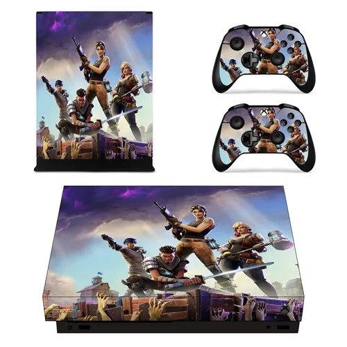 YSX1X2373 Полное покрытие кожи Стикеры наклейка для Microsoft Xbox One X Xbox Slim консоли и 2 контроллеры для Xbox One X шкуры Стикеры Виниловый протектор - Цвет: YSX1X2373