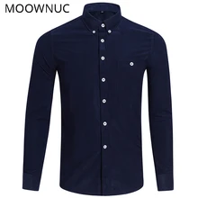 Рубашки Новинка модная однотонная официальная одежда с длинным рукавом мужской бренд умный Повседневный Без глажки Азиатский размер Мужская зима осень MOOWNUC MWC